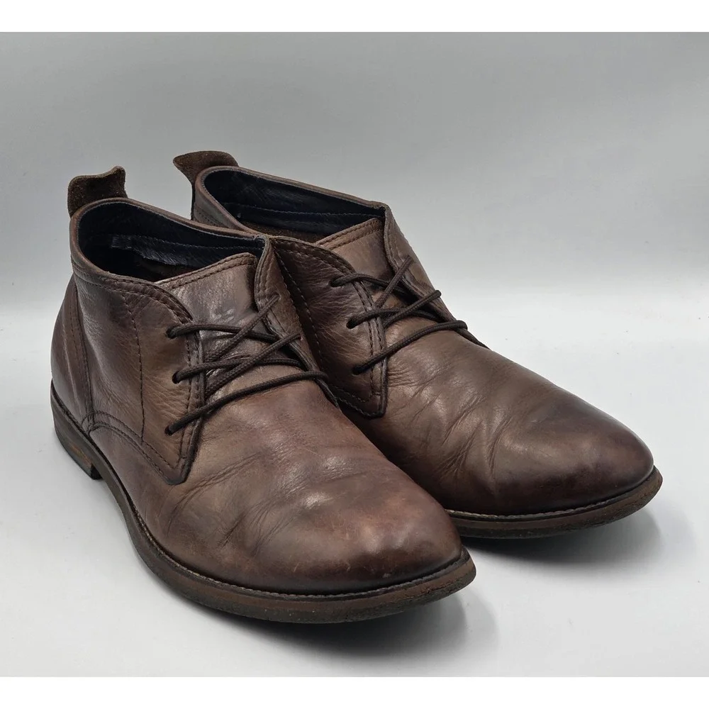 Cole Haan Men's Brown Leather Ankle Chukka Boots C10889 Size 10.5 M
